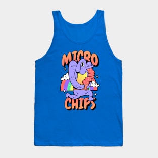 psychedelic trippy dog Tank Top